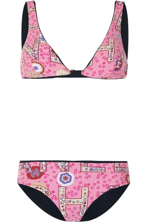 CHANEL Bikinisæt med logotryk