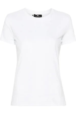 Elisabetta Franchi T-shirt med rhinsten-monogram