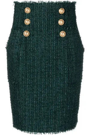 Balmain Pencilnederdel med knappedetalje
