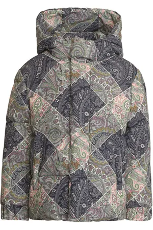 Etro Dynejakke med paisleytryk