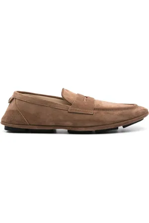 Dolce & Gabbana Loafers i ruskind med logoplade