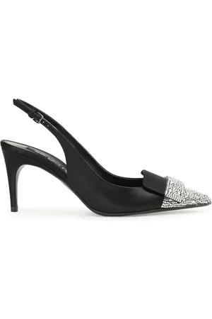 Sergio Rossi SR1 75 mm pumps med krystaludsmykning