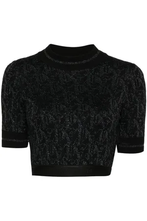 Palm Angels T-shirt med monogram-jacquard