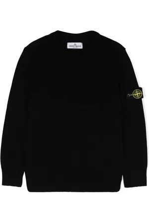 Stone Island Trøje med kompasmærke og rund hals