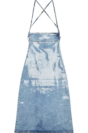 Diesel Denimkjole med slitageeffekt
