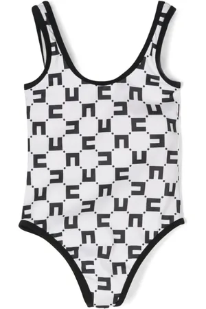 Elisabetta Franchi Badedragt med monogram-mønster