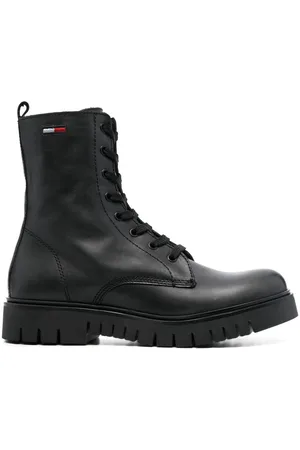 Tommy Hilfiger Ankelstøvler i læder med snøre