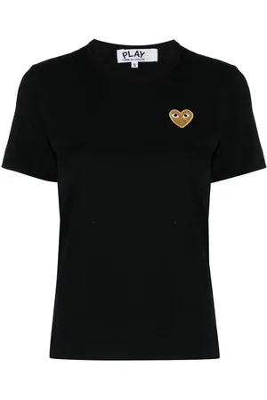 Comme des Garçons T-shirt med broderet hjerte