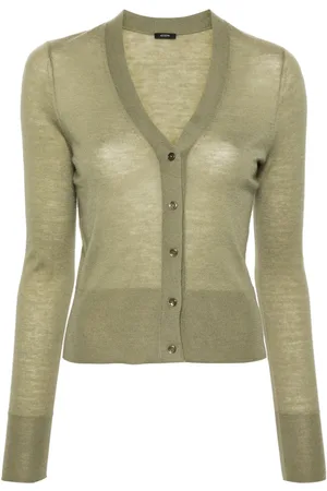 Joseph Finstrikket cardigan med V-hals