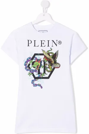 Philipp Plein T-shirt-kjole med dragetryk