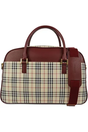 Burberry Vintage-ternet two-way taske fra 1990-2000