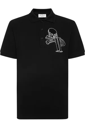 Philipp Plein Polo med krystaludsmykning