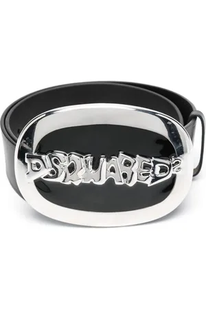 Dsquared2 Læderbælte med logospænde