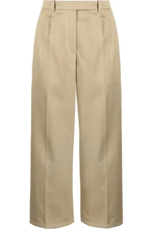Thom Browne Cropped bukser med plisseringer