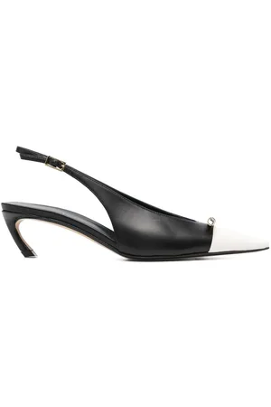 Lanvin 50mm Rita slingback-pumps i læder