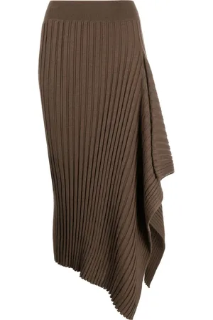 Calvin Klein Ribstrikket draperet nederdel