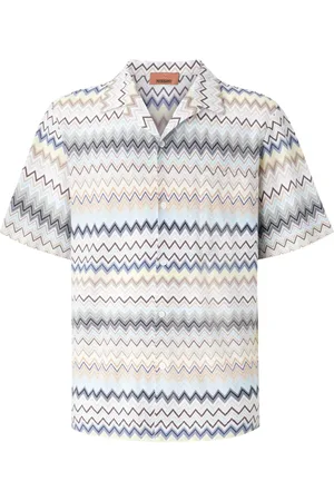 Missoni Bowling-skjorte med zigzagmønster