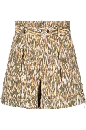 Marant Etoile Kaloscoe shorts med oprullet kant