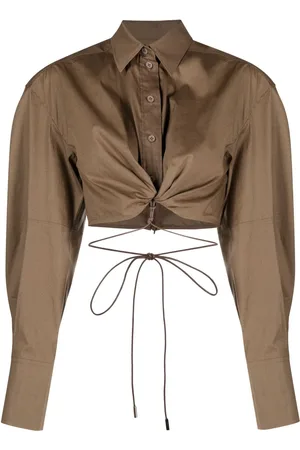 Jacquemus Cropped La chemise Plidao skjorte