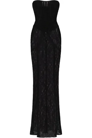 Dolce & Gabbana X Kim semi-gennemsigtig korset-kjole