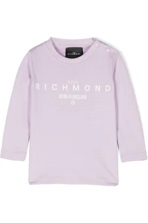 John Richmond T-shirt med logotryk