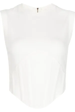 DION LEE Finribbet korset-tanktop