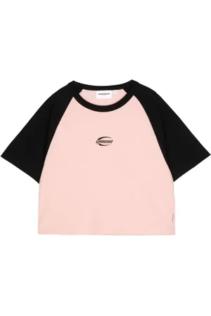 Chocoolate T-shirt med colourblocking og logotryk