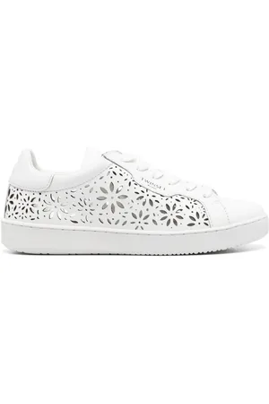 Twin-Set Laserskårne sneakers i læder