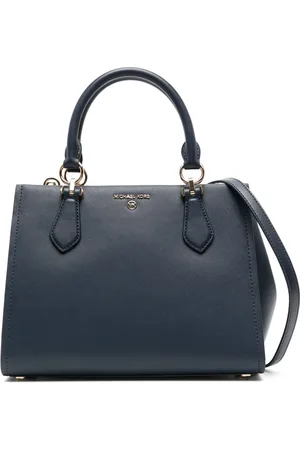 Michael Kors Mellemstor Marvin satchel-taske i læder