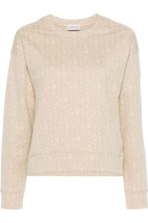 Moncler Langærmet sweatshirt i jacquard med monogram