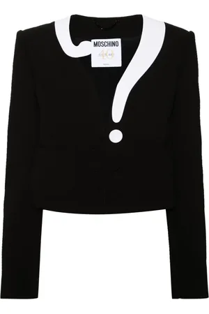 Moschino Cropped top med asymmetrisk halsudskæring