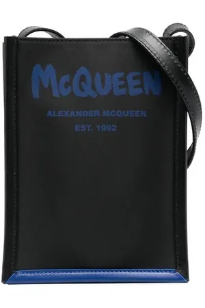 Alexander McQueen Skuldertaske med logotryk