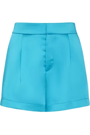Philipp Plein Badeshorts i satin med logoplade