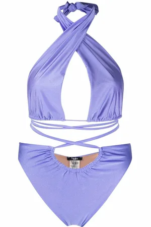 Noire Swimwear Badedragt med halterneck og lattice-rem