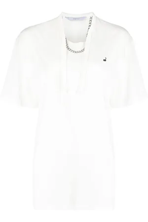 pushBUTTON Oversize T-shirt med halskædetryk
