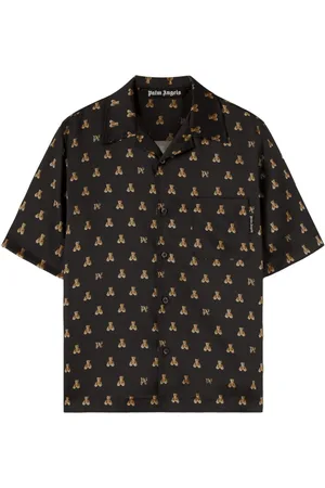 Palm Angels Skjorte med bjørne-monogram