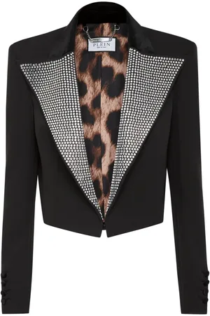 Philipp Plein Cady blazer med krystaludsmykning