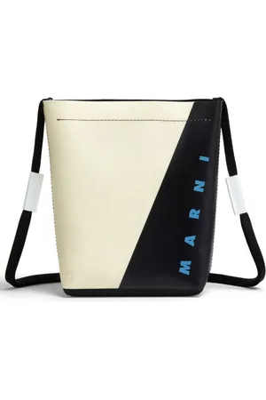 Marni Skuldertaske med logobogstaver