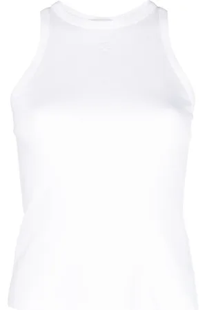 Sandro Ribbet tanktop med broderet logo