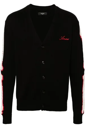 AMIRI Intarsiastrikket Bones cardigan