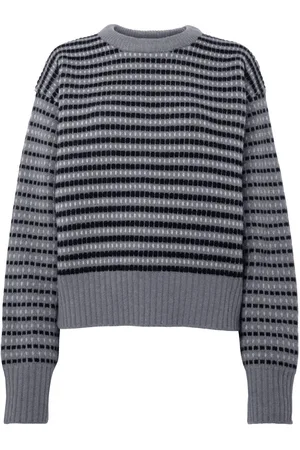 J.W.Anderson Stribet sweater i jacquard