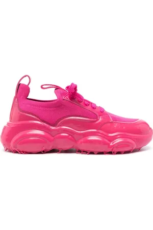 Moschino Sneakers i læder med logomærke