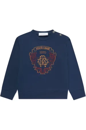 Roberto Cavalli Sweatshirt med broderet logo