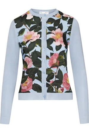 Oscar de la Renta Camellia cardigan med knapper