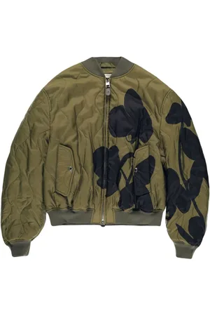 Alexander McQueen Quiltet Orchid bomberjakke