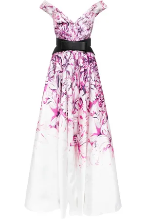 Saiid Kobeisy Blondekjole med off-the-shoulder-snit