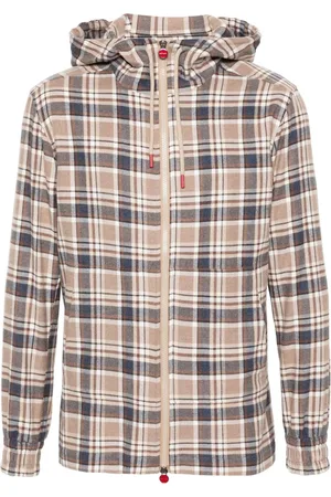 Kiton Skotskternet hættetrøje i flannel