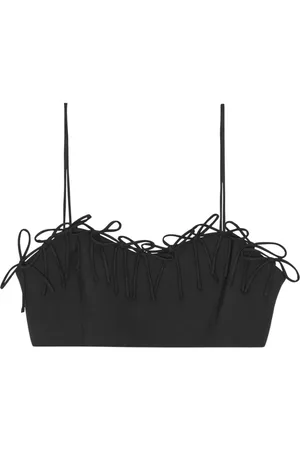 Ganni Cropped Drapey top uden ærmer
