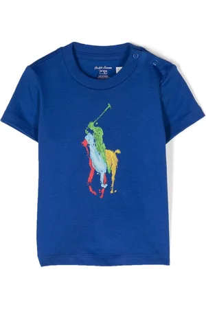 Ralph Lauren T-shirt i bomuld med Pony Polo-tryk