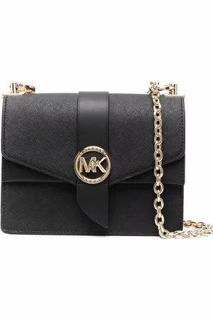 Michael Kors Greenwich skuldertaske i Saffiano-læder